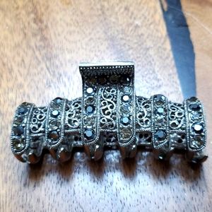 Beautiful exquisite rhinestone solid hair clip